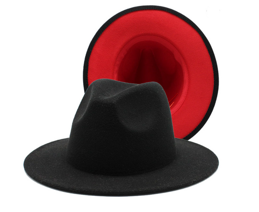 Red Bottom Fedora (SIZE LARGE)