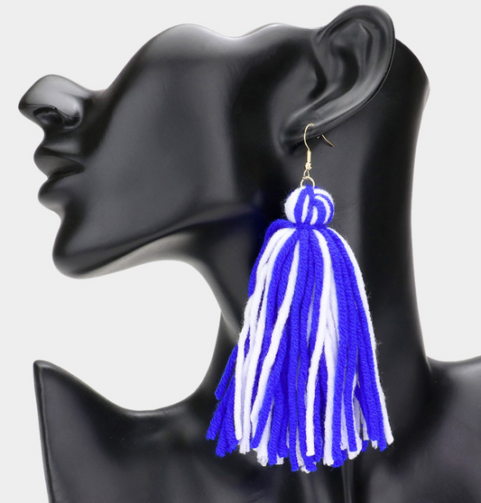 Yarn Tassel Earrings