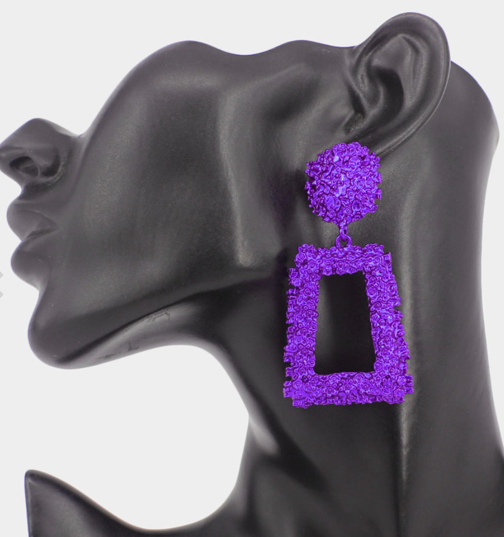 Trapezoid Knocker Earrings