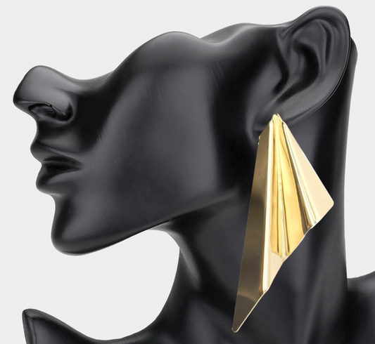 Abstract Bent Metal Earrings