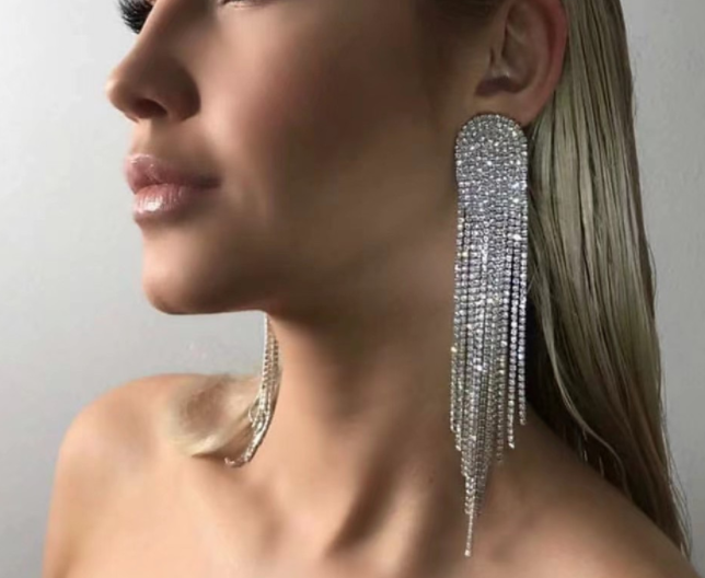 Gorgeous Tassel Evening Earrings