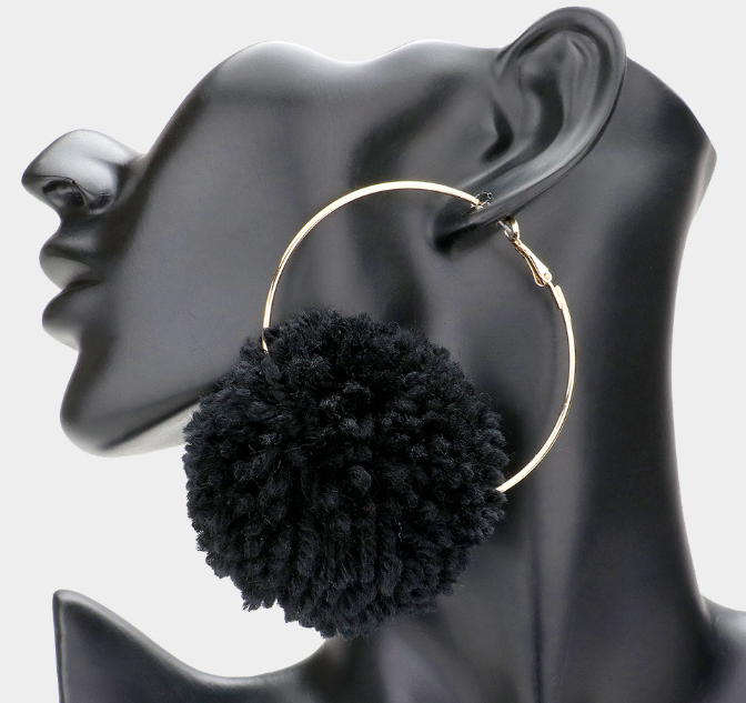 Pom-Pom Casual Earring