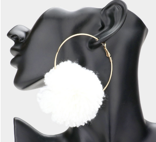 Pom-Pom Casual Earring