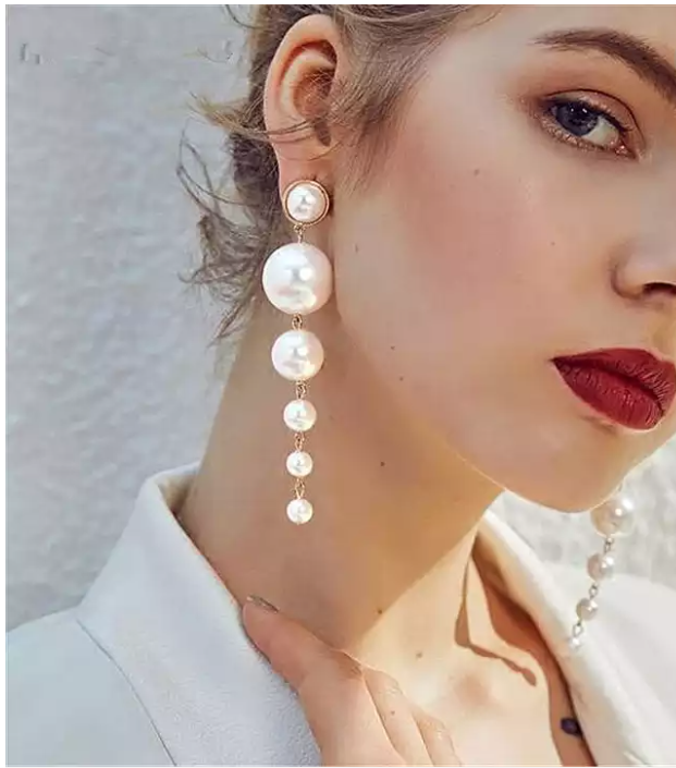 Mega Pearl Evening Earring