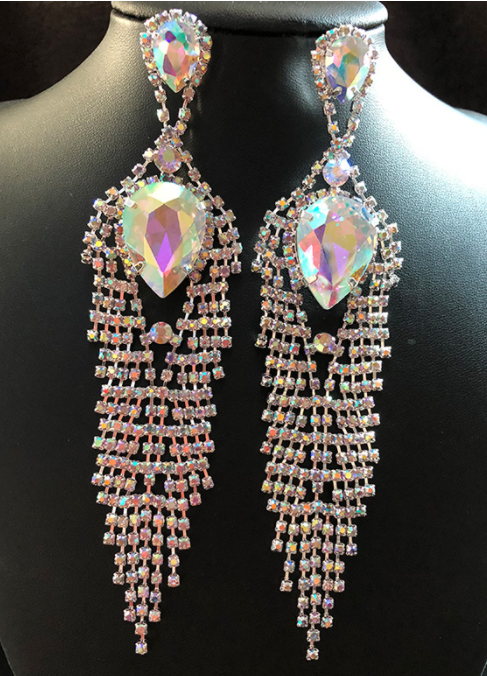 Iridescent Teardrop Earrings